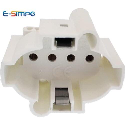 6pcs 2G7 G23 2G11 G10Q UV UVC LED CFL Fluorescent Halogen H Lamp Base Holder Horiztonal Single Head Light Socket