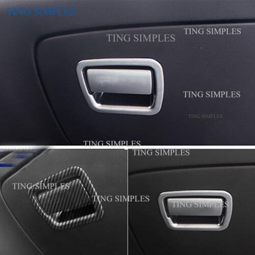 ABS CHROME Quality Inner 2PCS Matte Storage Box Handle Switch Cover Trim For Cadillac XT5 2016 2017 2018 2019 2020 accessories