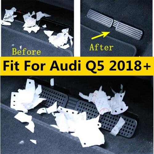 Accessories For Audi Q5 2018 2019 2020 2021 Seat Bottom AC Air Duct Vent Anti-blocking Plastic Protection Cover Trim