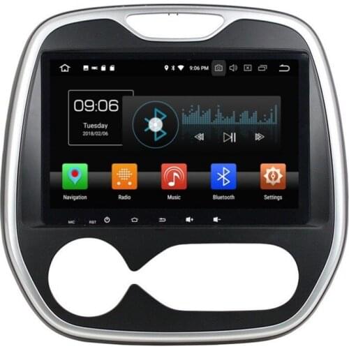 IPS Screen 4GB RAM Octa Core 1 din 9" Android 8.0 Car Radio DVD Player for Renault Capture 2016 GPS Bluetooth 4G WIFI 32GB ROM