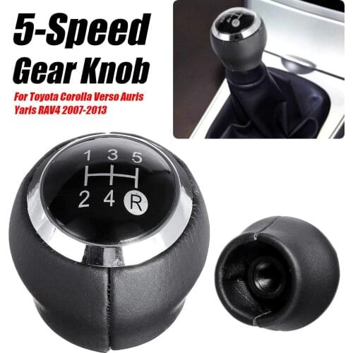Car 5/6 Speed Gear Shift Knob Lever Shifter Stick Handball Car-styling For Toyota Corolla Verso Auris Yaris RAV4 2007-2013