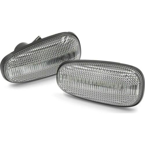 2Pcs 12V Clear LED Car Fender Side Marker Turn Signal Light 15930599 10364604 Fit For Opel Astra G Zafira A Cadillac STS STS-V