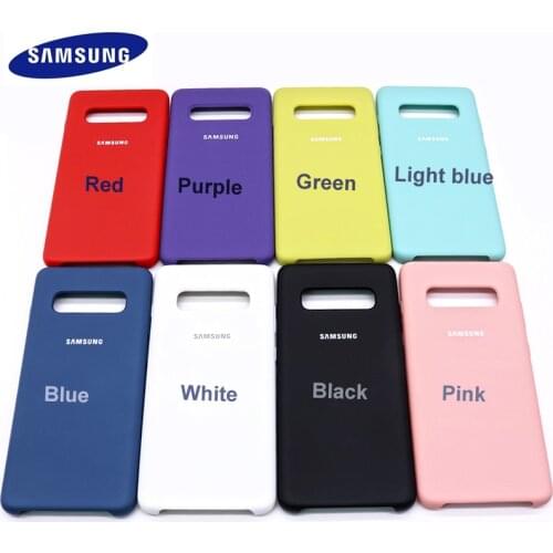 Original Samsung Galaxy S10 Plus Liquid Silicone Case Silky Soft-Touch Back Protective Cover For Samsung galaxy S10+ S10E lite