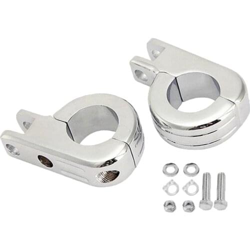 CNC aluminum alloy Highway Foot Peg Clamps Mount Kit for Harley 1-1/2'' 38mm Bar Engine Guard