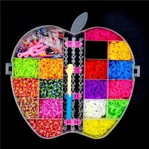 Children Diy Craft Toys Rubber Bands Bracelet Loom Girl Hair Band Colorful Gum Make Woven Bracelets Kids Gift Toy Dropshipping