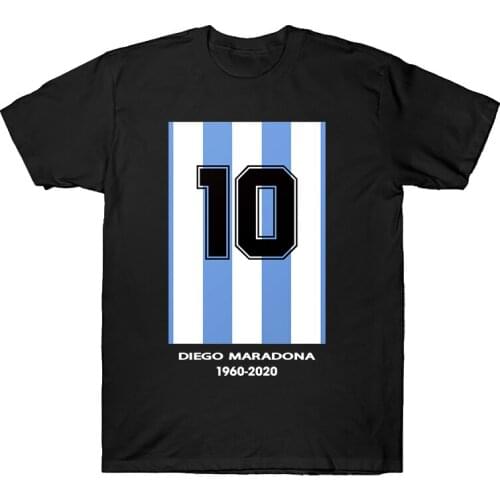 Commemorate Diego Armando Maradona T Shirt Argentina Del Mondo Calcium Football Cool Casual Pride Tops Tees Men Women Unisex