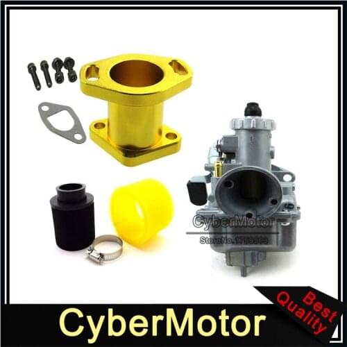 Go Kart Mini Bike Mikuni VM22-3847 Carb+ 38mm Air Filter + Intake Pipe + Screw Bolts For Predator 212cc GX200 196cc Clone Engine