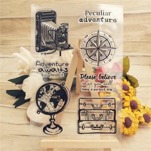 Hot sale travel Transparent Clear Stamps / Silicone Seals Roller Stamp for DIY scrapbooking photo album/Card Making