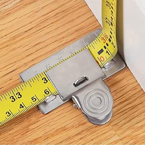 Hot sale Measuring Tape Clip Stainless Steel Woodworking Convenient Measure Precise Locate Tool Decoration Accessories