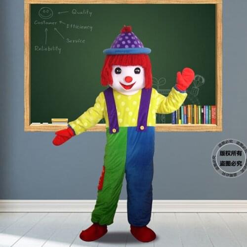 Clown Mascot Costume Suits Cosplay Party Game Dress Outfits Clothing Advertising Carnival Hallowen Cosplay Gifts