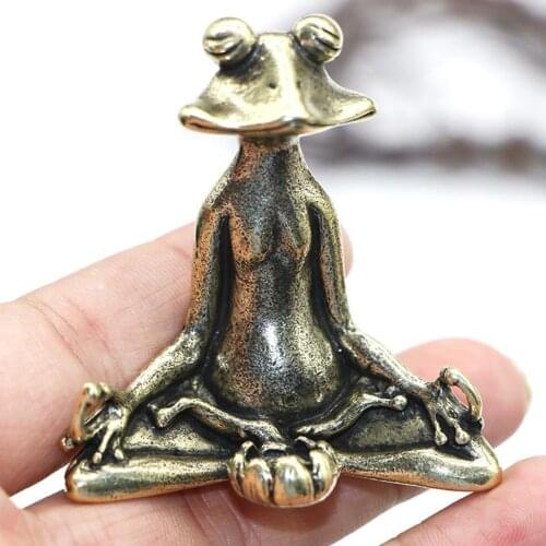 Brass Incense Stick Holder Ash Catcher Retro Frog Burner Home Fragrance Ornament