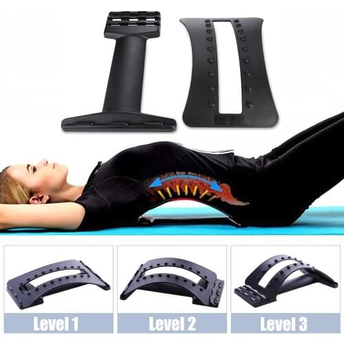 Back Massage Magic Back Stretcher Fitness Equipment Stretch Relax Device Massager Lumbar Support Spine Pain Relief Chiropractic