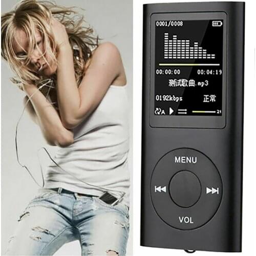 MP3 MP4 Player 1.8" LCD HD Video Card Card Classic 32GB Portable MP3 MP4 Support Music Video Media Player FM Radio Built-In Mic