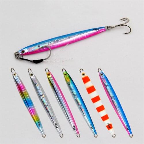6PCS/lot Jigging lure Set Fishing lures 2021 Metal Spinner Spoon Fish Bait Jigs japan fishing Tackle Pesca bass tuna trout Hot