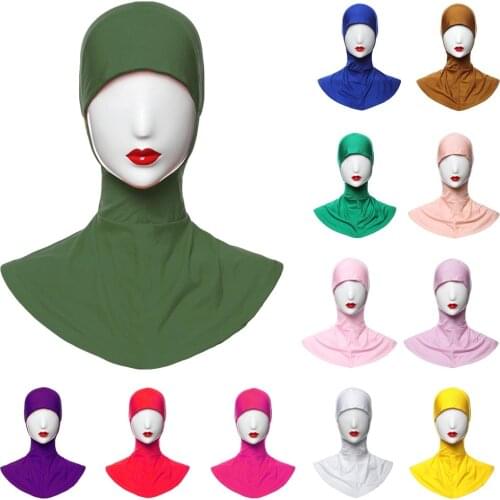Underscarf Overhead Bonnet Muslim Women Hijab Inner Scarf Cap Ninja Hat Islamic Headwear Tube Turban Head Scarf Wrap Niqab Scarf