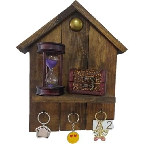 Hma Decorative Wood Key Chain Strap and Decorative Rack