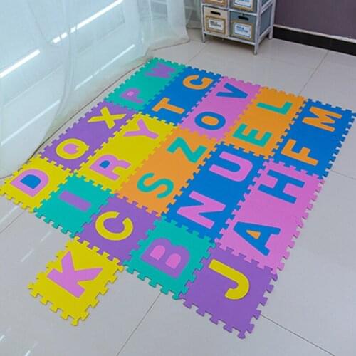 Foam English Alphabet Number Pattern Play Anti-fall Mat for Baby Children Puzzle Toy Letter Crawling Carpet Toys 30*30cm EVA