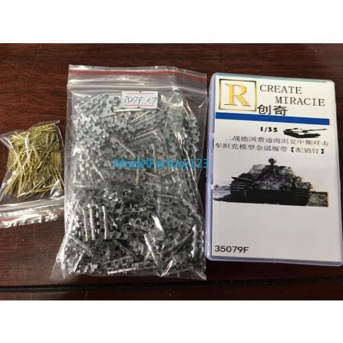 R Model CQ35079F 1/35 Metal Track and Metal Pin For WWII Ferdinand Medium type