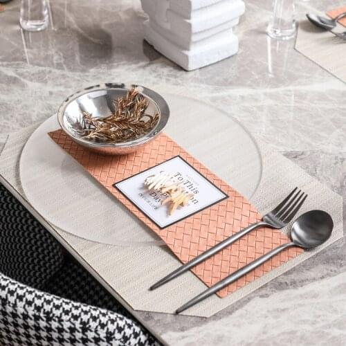 Modern Round Stainless Steel Double Layer Bowl Tableware Western Dinner Plate Flat Cushion Plate Acrylic Dining Table Decoration