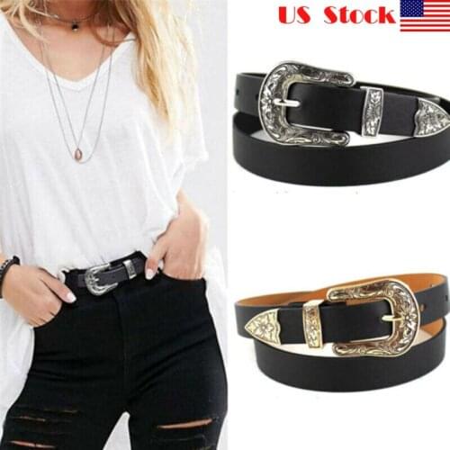 Lady Wide Fashion Belt Women Black Cinch Jeans Belt Elastic Stretch US Xmas Gift Belts Apparel Accessories