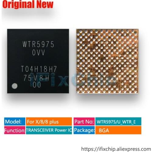 10pcs/lot 100% New U_WTR_E WTR5975 for iphone X/8/8plus/8 plsu TRANSCEIVER QLINK & POWER IF IC Chip