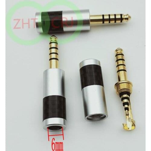 3pcs Gold-plated 4.4mm 5Pole Headphone Plug New