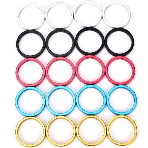 4pcs/set Aluminum Bike Headset Washer Mountain Bicycle Front Fork Washer Bike Stem Handlebar Spacers Ring Gasket
