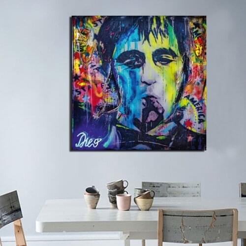 Smoking Faceless Man Abstract Canvas Poster Tony Montana Art Painting Universe Wall Picture Print Living Room Bedroom Decoration