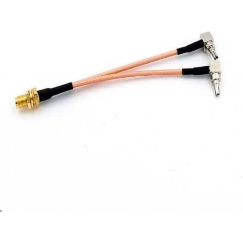 20pcs 3G 4G antenna SMA Female to CRC9/SMA/TS9 Connector Splitter Combiner RF Coaxial Pigtail Cable for 3G 4G LTE Modem router