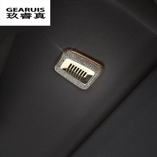 Car Diamond Interior Roof Dome Microphone decorative Cover Trim Car styling For BMW F30 F15 F12 F25 F10 F06 X3 X5 3 4 5 6 Series