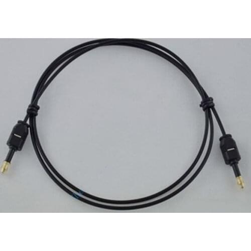 Freeshipping 3Ft Toslink Optical 3.5mm Mini Male To Male Audio Cable Sound System S/PDIF 1m