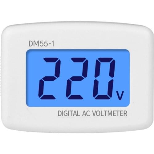 DM55-1-EU Digital AC Voltmeter High Accuracy Household Appliances EU Plug 230V 50Hz digital ammeter voltmeter