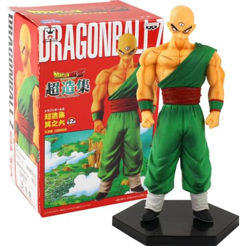 16cm Dragon Ball Z DBZ Anime Tien Shinhan Three Eyes Krillin PVC Action Figure Cartoon Collection Model Toy Kids Gift