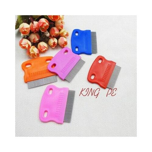 Pet removal flea comb, cat and dog grate dense tooth pet comb, pet supplies flea comb stainless steel needle dense tooth