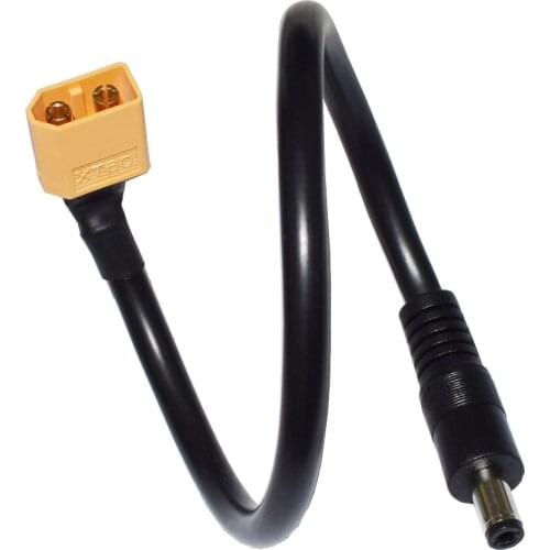 XT60 XT-60 male to male DC 5.5mm X 2.5mm Jack Power Adapter Cable for FPV Monitor Power Drone Power Cord (XT60 to DC5525)