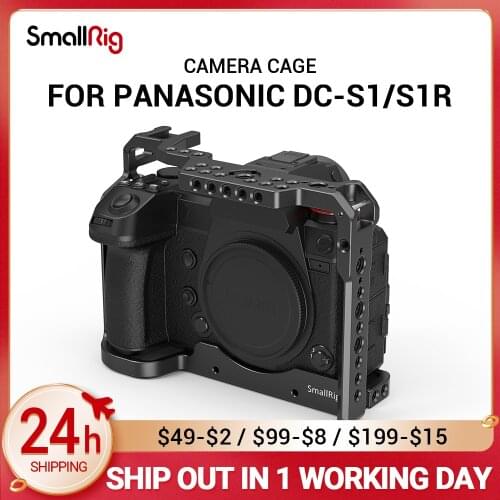 SmallRig DSLR S1 Camera Cage for Panasonic Lumix DC-S1 & S1R Feature W/ Cold Shoe Mount For Micrphone Flash Light Attach 2345