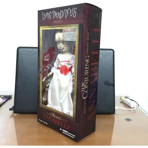 Hot Living Dead Dolls LDD Classic Terror Film Before The Conjuring Annabelle 25cm Action Figure Model Toys Original Collection