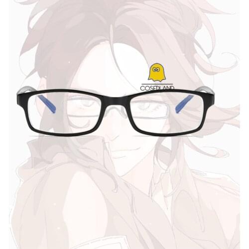 Anime Cosplay Eyewear Attack on Titan Hanji Zoe Square Thick-rimmed Glasses Cosplay Accessories Mardi Gras Props for Adult