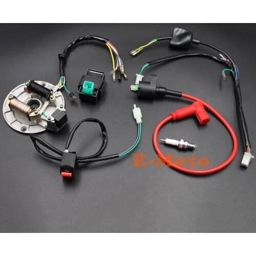 COMPLETE ELECTRICS Kick start only 50cc 70cc 90cc 110cc 125cc 150cc Pit Dirt bikes MAGNETO NEW E-Moto