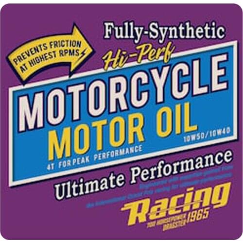FULL SYNTHETIC hi-pery 1965 ultimate performance Motorcycle racing Sticker Decal