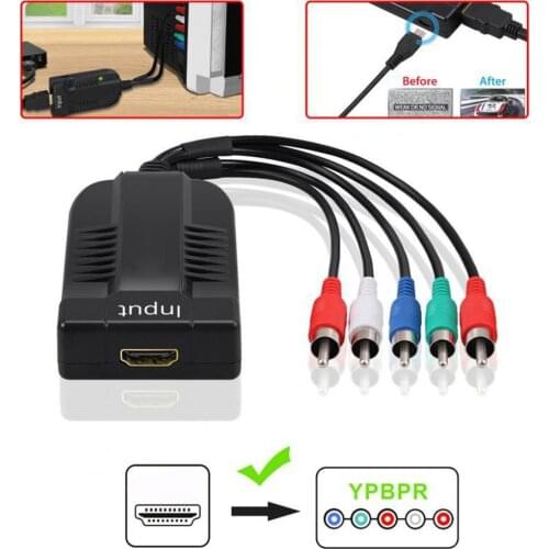 Portable Universal HDMI-compatible to YPbPr Component Video Converter RGB Adapter DC Cable for Home Theater New Dropshipping