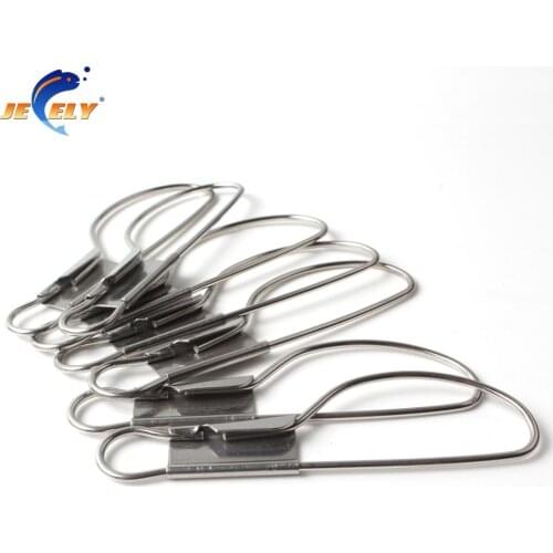 5Pcs Big Fish Stainless Steel Fishing Lock Buckles with Snap Fishing Tackle Accessory