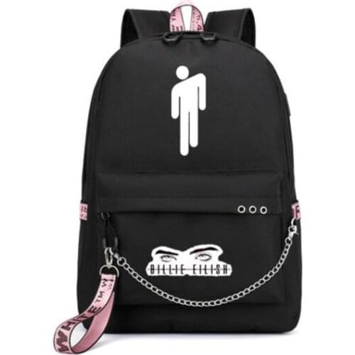 New Casual Shoulder Bag Student Bag USB Charging Socket Nylon Backpack Travel Backpack Girls Boys Laptop Dayback
