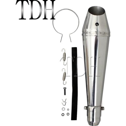 Universal Motorcycle 38-51mm Exhaust Muffler Pipes Silencer Removable Db Killer For 125cc-1000cc Street Sport Racing Motorcycles