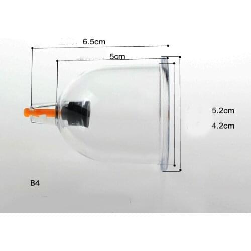 5 pcs B1/B2/B3/B4/B6 Thickened Vacuum Cupping cans acupuncture massage cup