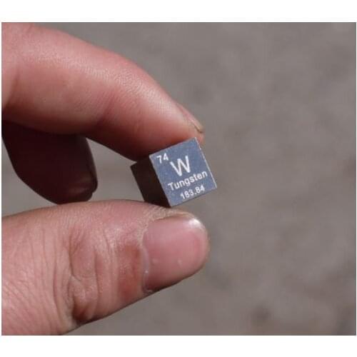 Tungsten Density Cube 10mm 99.99% Pure Tungsten Metal Cube