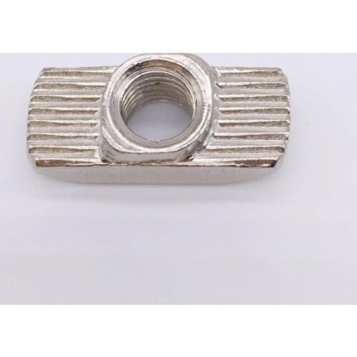 Wkooa T Drop in Nuts M4 Thread Hammer Nut 20 Series T Slot Aluminum Extrusion 100 Pcs