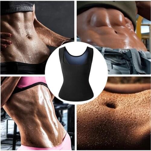 Womens shapewear body sculpting sweat sauna vest top neoprene gym fitness exercise slimming vest thermal underwear women