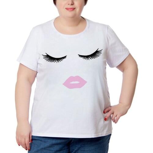 Women Tshirts Fashion Trend Casual Summer Clothes for ladies Tee Top White Tshirt Graphic harajuku tee shirt femme Plus Size 4XL
