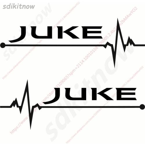 1pair New 7x20cm Heart Car Sports Decal Sticker Styling Windows Door Decoration For NISSAN JUKE 2011 2015 accessories
